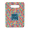 Retro Squares Rectangle Trivet with Handle - FRONT