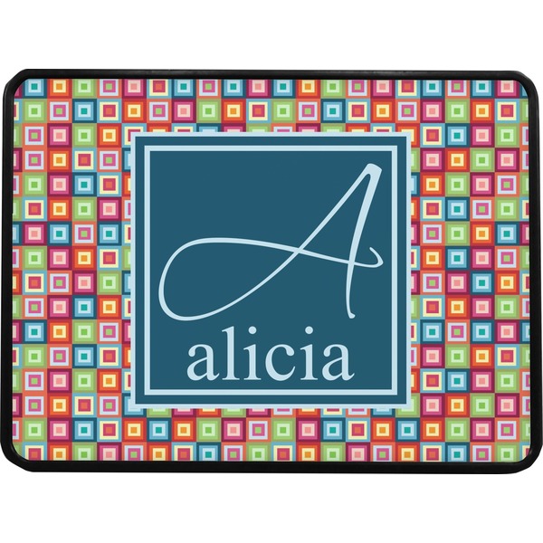 Retro Squares Rectangular Trailer Hitch Cover (Personalized)