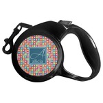 Retro Squares Retractable Dog Leash - Small (Personalized)