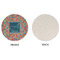 Retro Squares Round Linen Placemats - APPROVAL (single sided)
