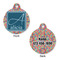 Retro Squares Round Pet ID Tag - Large - Approval