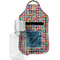 Retro Squares Sanitizer Holder Keychain - Small with Case
