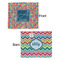 Retro Squares Security Blanket - Front & Back View