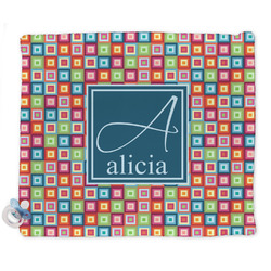 Retro Squares Security Blanket - Single Sided (Personalized)