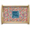 Retro Squares Natural Wooden Tray - Small (Personalized)