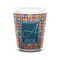 Retro Squares Ceramic Shot Glass - 1.5 oz - White - Set of 4 (Personalized)