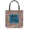 Retro Squares Canvas Tote Bag - Small - 13"x13" (Personalized)