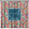 Retro Squares Shower Curtain (Personalized) (Non-Approval)