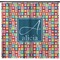 Retro Squares Shower Curtain (Personalized)