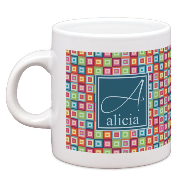 Retro Squares Single Shot Espresso Cup - Single Front