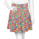 Retro Squares Skater Skirt (Personalized)