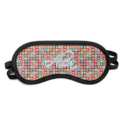 Retro Squares Sleeping Eye Mask - Small (Personalized)