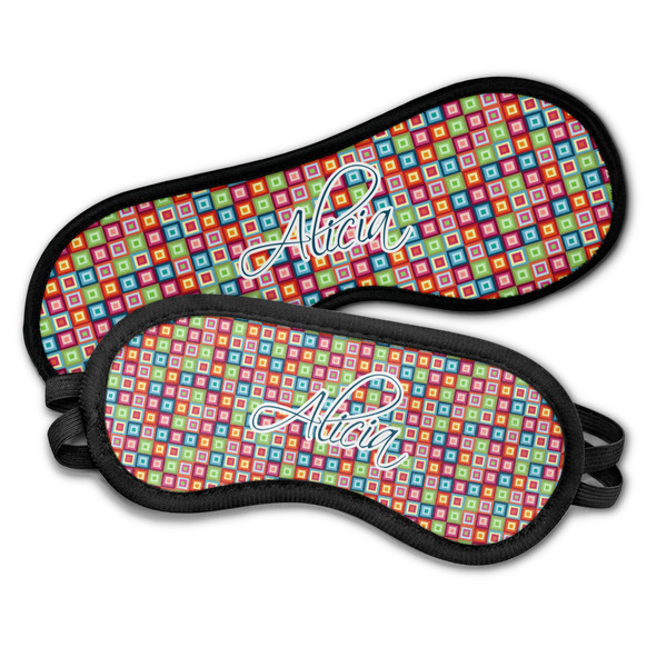 Retro Squares Sleeping Eye Masks - PARENT