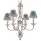 Retro Squares Small Chandelier Shade - LIFESTYLE (on chandelier)
