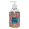 Retro Squares Plastic Soap / Lotion Dispenser (8 oz - Small - White) (Personalized)