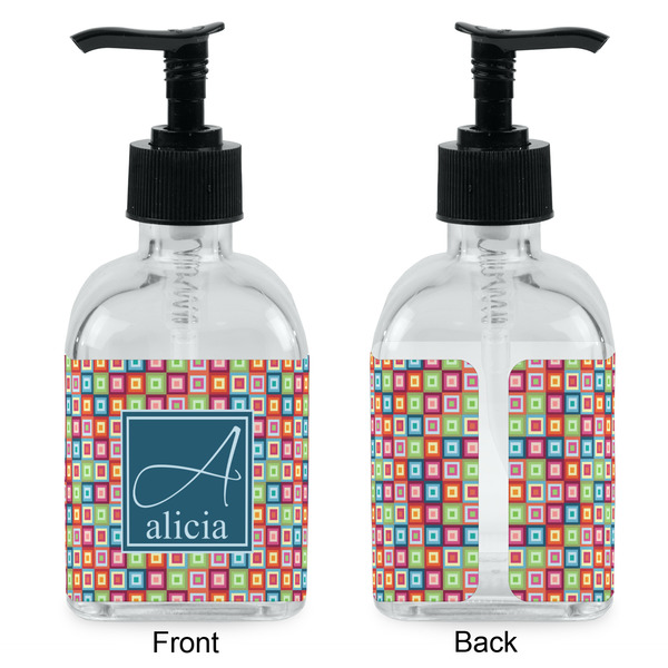 Retro Squares Glass Soap/Lotion Dispenser - Approval