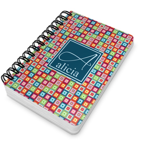 Retro Squares Spiral Journal 5 x 7 - Main