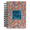 Retro Squares Spiral Notebook - 5x7 w/ Name and Initial