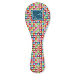 Retro Squares Ceramic Spoon Rest (Personalized)