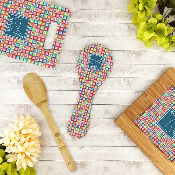 Retro Squares Spoon Rest Trivet - LIFESTYLE