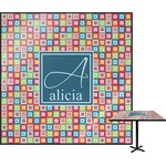 Retro Squares Square Table Top (Personalized)