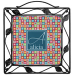Retro Squares Square Trivet (Personalized)