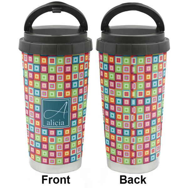 Retro Squares Stainless Steel Travel Cup - Apvl