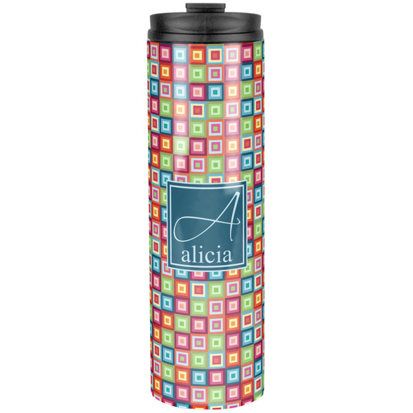 Retro Squares Stainless Steel Tumbler 20 Oz - Front