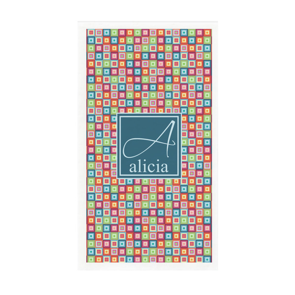 Custom Retro Squares Guest Paper Towels - Full Color - Standard (Personalized)
