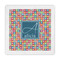 Retro Squares Standard Decorative Napkins (Personalized)