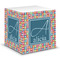 Retro Squares Note Cube