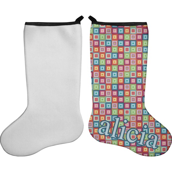 Retro Squares Stocking - Single-Sided - Approval