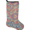 Retro Squares Holiday Stocking - Neoprene (Personalized)