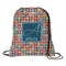 Retro Squares Drawstring Backpack