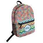 Retro Squares Student Backpack (Personalized)