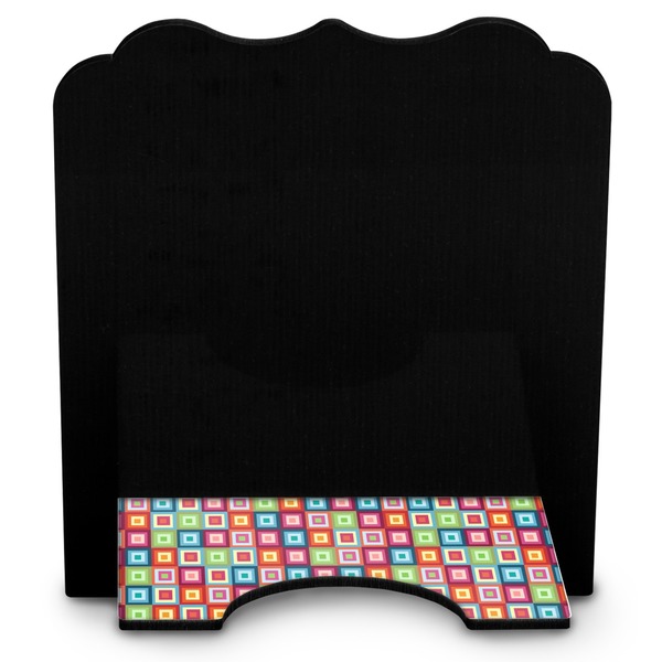 Retro Squares Stylized Tablet Stand - Back