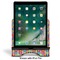 Retro Squares Stylized Tablet Stand - Front with ipad