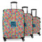 Retro Squares Suitcase Set 1 - MAIN