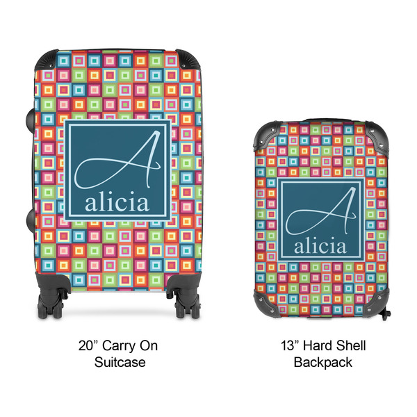 Retro Squares Suitcase Set 4 - APPROVAL