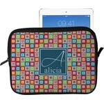 Retro Squares Tablet Case / Sleeve - Large (Personalized)