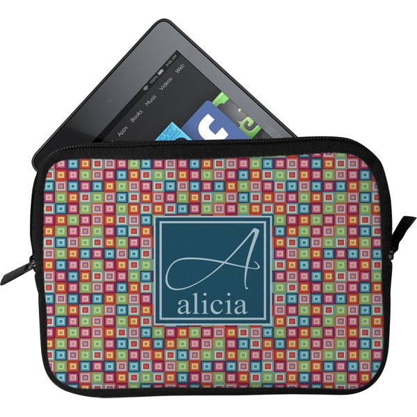 Custom Retro Squares Tablet Case / Sleeve - Small (Personalized)