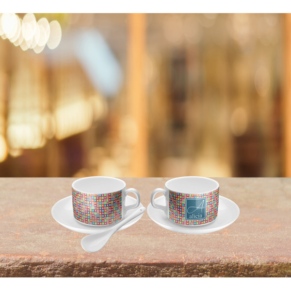 Retro Squares Tea Cup Lifestyle