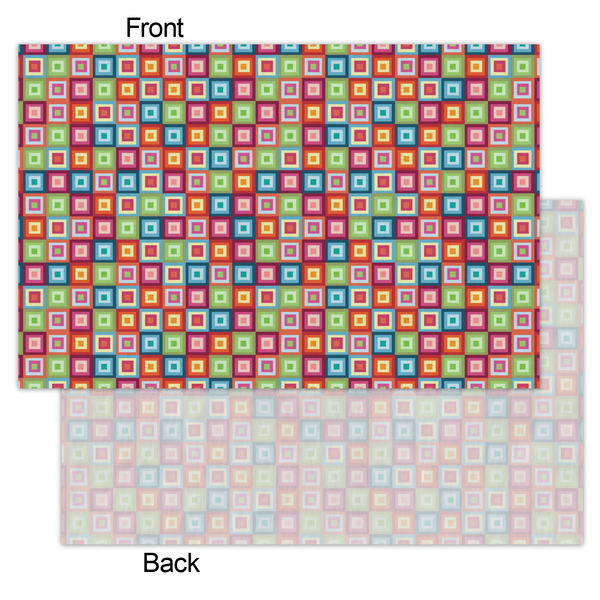 Retro Squares Tissue Paper - Heavyweight - Small - Front & Back
