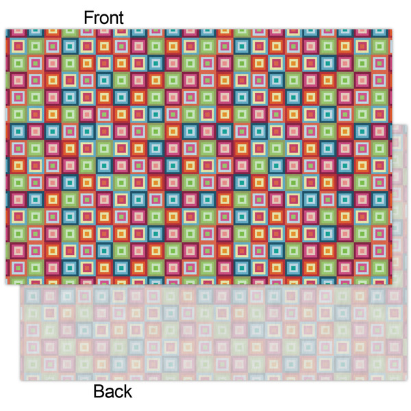 Retro Squares Tissue Paper - Heavyweight - XL - Front & Back