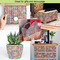 Retro Squares Tissue Paper - In Use Collage