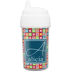 Retro Squares Sippy Cup (Personalized)