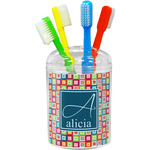 Retro Squares Toothbrush Holder (Personalized)