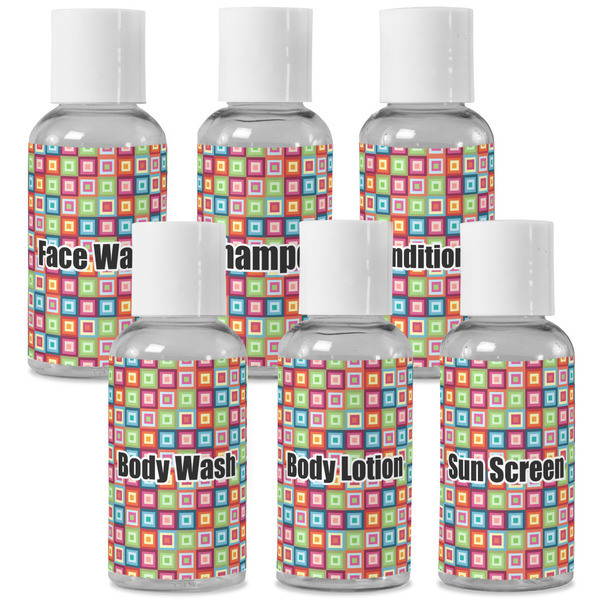 Custom Retro Squares Travel Bottles (Personalized)