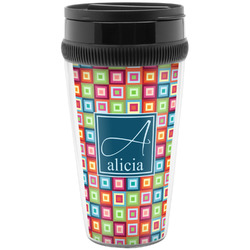 Retro Squares Acrylic Travel Mug without Handle (Personalized)