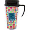 Retro Squares Acrylic Travel Mug with Handle (Personalized)